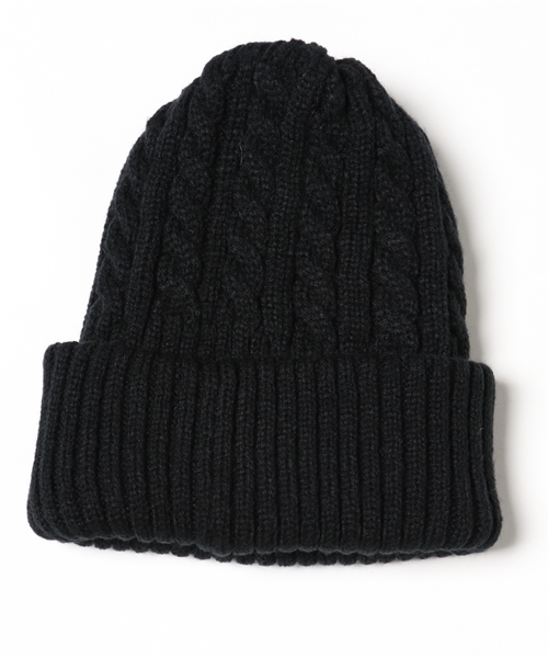 WEGO（ウィゴー）の「WEGO/ケーブルニットキャップ（ニットキャップ/ビーニー・メンズ・ブラック/ワイン/ホワイト/ダークグリーン/杢グレー/ネイビー・FREE）」の17枚目の写真