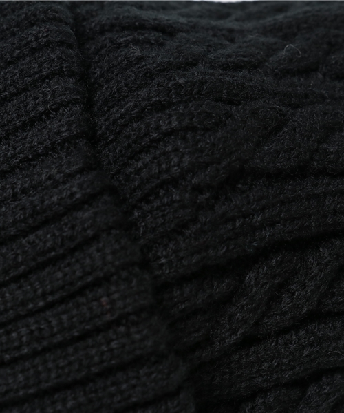 WEGO（ウィゴー）の「WEGO/ケーブルニットキャップ（ニットキャップ/ビーニー・メンズ・ブラック/ワイン/ホワイト/ダークグリーン/杢グレー/ネイビー・FREE）」の18枚目の写真