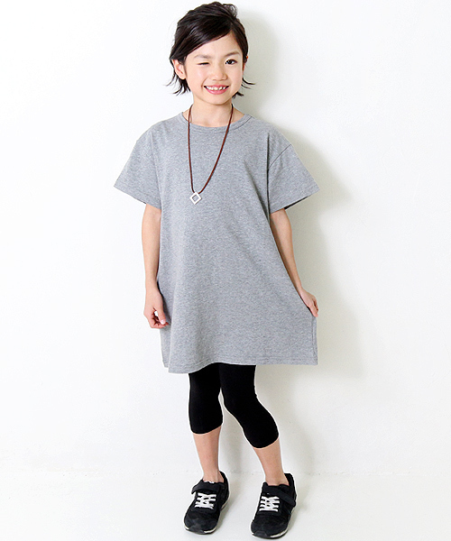 devirock（デビロック）の「天使のレギンス 7分丈 スパッツ（レギンス/スパッツ・キッズ・カーキ/スモークピンク/ダークネイビー/ブラック/ブラック系その他/杢グレー/ホワイト/ヘザーチャコール/マスタード/ホワイト系その他/ブラック系その他2・150cm/90cm/160cm/100cm/130cm/80ｃｍ/120cm/140cm/110cm）」の19枚目の写真