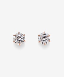 K10 ピンクゴールド キュービックジルコニア ピアス(M) BLOOM/ブルーム