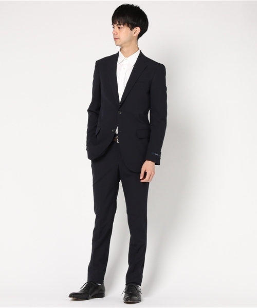 TRANS CONTINENTS(トランスコンチネンツ)の「アクティブスーツ ネイビーストライプ 盛夏(セットアップ)」|ネイビー