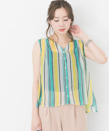 URBAN RESEARCH | マルチストライプブラウス(Tシャツ/カットソー)