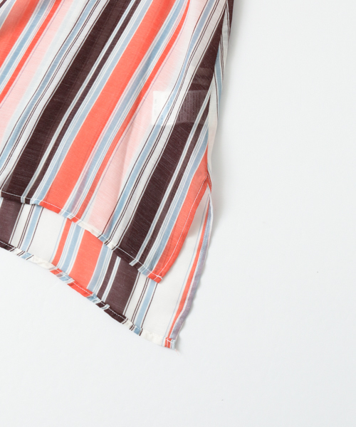 URBAN RESEARCH（アーバンリサーチ）の「マルチストライプブラウス（Tシャツ/カットソー・レディース・イエロー/オレンジ・FREE）」の14枚目の写真