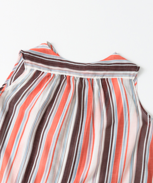 URBAN RESEARCH（アーバンリサーチ）の「マルチストライプブラウス（Tシャツ/カットソー・レディース・イエロー/オレンジ・FREE）」の8枚目の写真