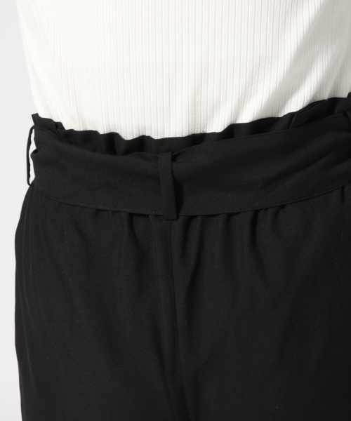 GLOBAL WORK(グローバルワーク)の「リボンキャロットパンツ/764373 (その他パンツ・レディース・ブラック/カーキ/ベージュ・SMALL/LARGE/MEDIUM)」の5枚目の写真