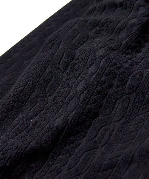 JACKROSE(ジャックローズ)の「パイル・ケーブルジャガード・コーディガン(カーディガン/ボレロ・メンズ・ブラック/グレー・L/M)」の4枚目の写真