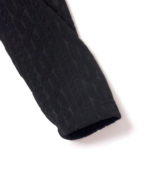 JACKROSE(ジャックローズ)の「パイル・ケーブルジャガード・コーディガン(カーディガン/ボレロ・メンズ・ブラック/グレー・L/M)」の7枚目の写真