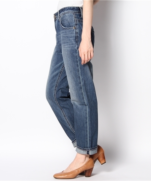 WEGO（ウィゴー）の「9分丈ボーイフレンドデニム（デニムパンツ・レディース・インディゴブルー・MEDIUM/LARGE）」の2枚目の写真