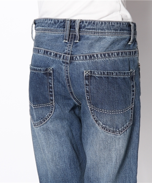 WEGO（ウィゴー）の「9分丈ボーイフレンドデニム（デニムパンツ・レディース・インディゴブルー・MEDIUM/LARGE）」の5枚目の写真