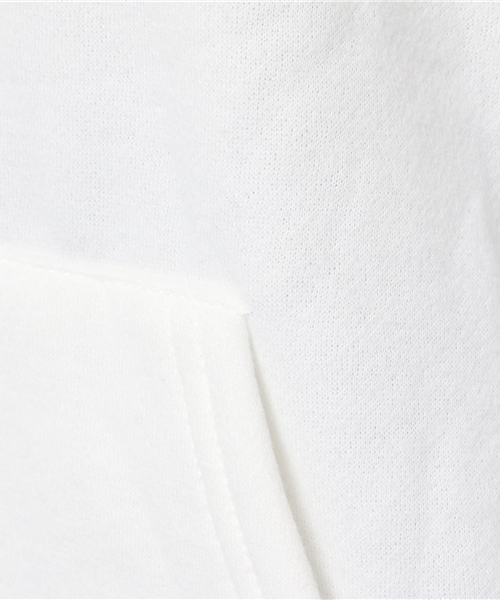 MERLOT（メルロー）の「ビッグシルエットカットオフ裾パーカー1277（パーカー・レディース・ブラック/パープル/オレンジ/オフホワイト/グリーン/イエロー/チェリーピンク・FREE）」の16枚目の写真