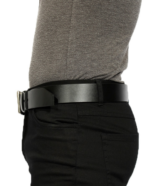 8(eight)(エイト)の「ロングタイプ PUレザー バックルベルト (ベルト・メンズ・ブラウン/ブラック・FREE)」の13枚目の写真