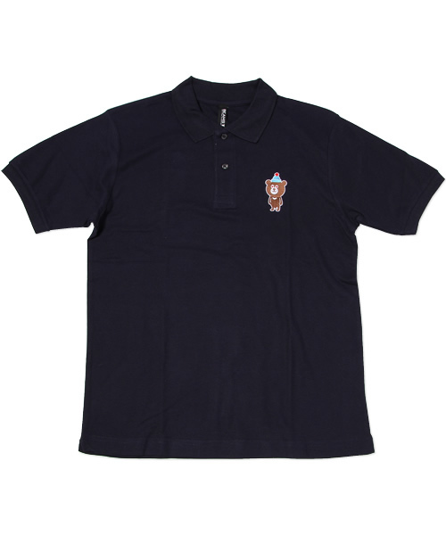 BEAMS T（ビームスティー）の「The Wonderful! design works. / LOVE BEAR POLO（ポロシャツ・メンズ・グレー/ブラック/ネイビー・X-SMALL/SMALL/MEDIUM/LARGE）」の3枚目の写真