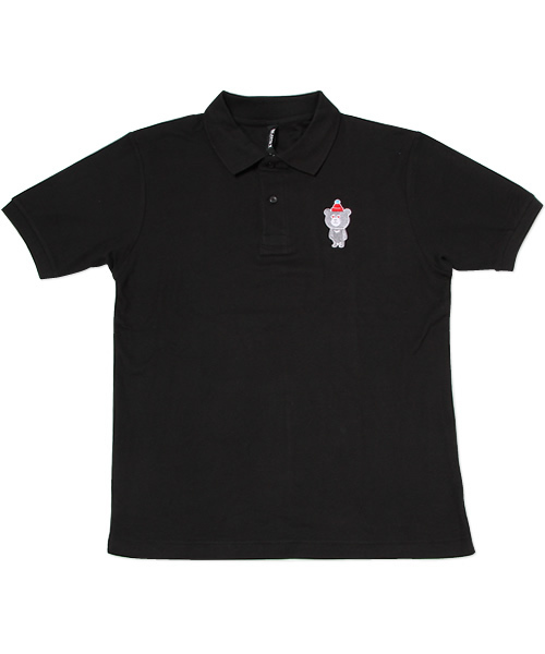 BEAMS T（ビームスティー）の「The Wonderful! design works. / LOVE BEAR POLO（ポロシャツ・メンズ・グレー/ブラック/ネイビー・X-SMALL/SMALL/MEDIUM/LARGE）」の2枚目の写真