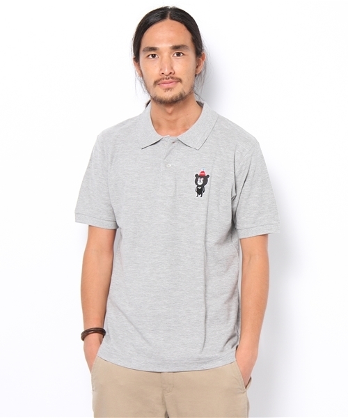 BEAMS T（ビームスティー）の「The Wonderful! design works. / LOVE BEAR POLO（ポロシャツ・メンズ・グレー/ブラック/ネイビー・X-SMALL/SMALL/MEDIUM/LARGE）」の4枚目の写真