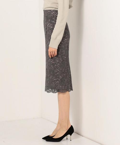 Jewel Changes（ジュエルチェンジズ）の「＜新色追加＞●JOC Lily レース タイトロングスカート2（スカート・レディース・オフホワイト/ダークグレー/ネイビー/ライトブルー・34/36/38）」の16枚目の写真