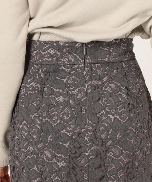 Jewel Changes（ジュエルチェンジズ）の「＜新色追加＞●JOC Lily レース タイトロングスカート2（スカート・レディース・オフホワイト/ダークグレー/ネイビー/ライトブルー・34/36/38）」の5枚目の写真