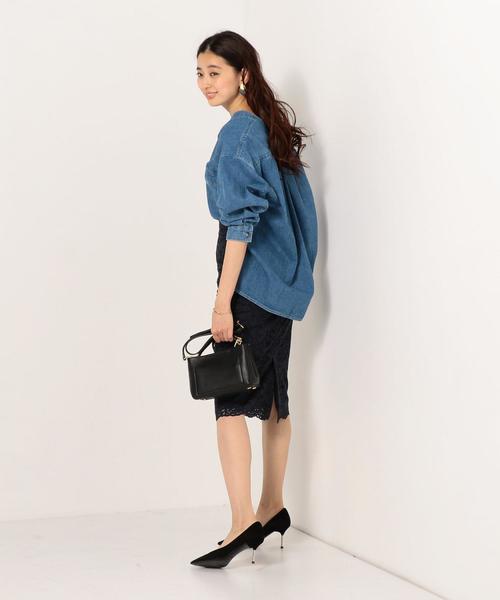 Jewel Changes（ジュエルチェンジズ）の「＜新色追加＞●JOC Lily レース タイトロングスカート2（スカート・レディース・オフホワイト/ダークグレー/ネイビー/ライトブルー・34/36/38）」の13枚目の写真