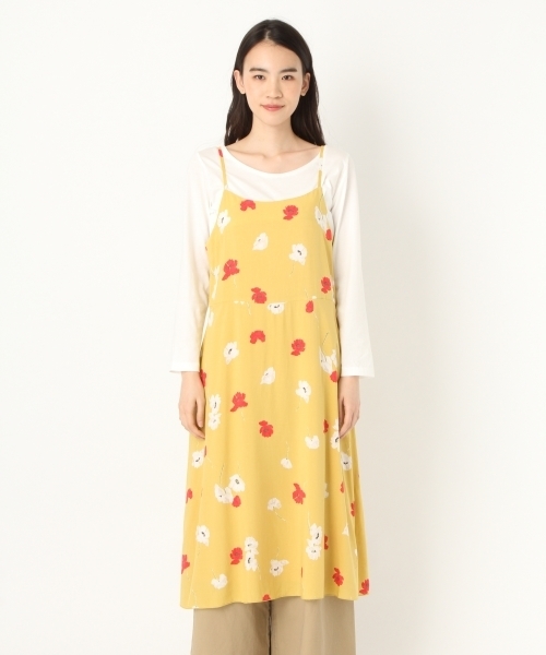 niko and...(ニコアンド)の「オリジナルレトロプリントキャミワンピース(ワンピース・レディース・レッド/ネイビー/マスタード・MEDIUM/LARGE)」の10枚目の写真