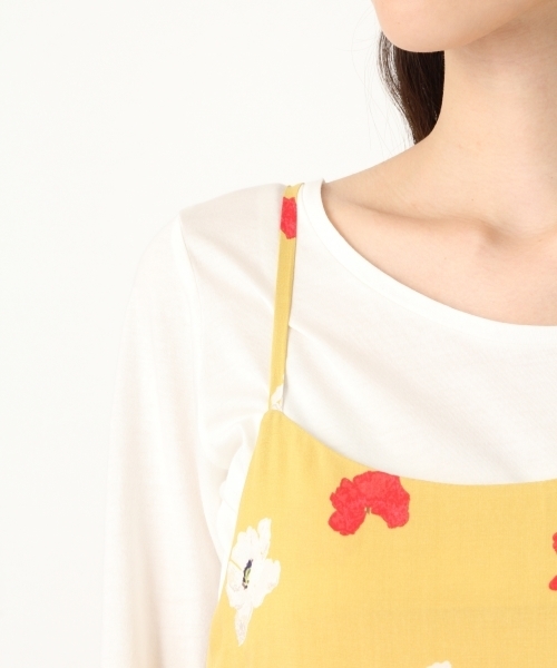 niko and...(ニコアンド)の「オリジナルレトロプリントキャミワンピース(ワンピース・レディース・レッド/ネイビー/マスタード・MEDIUM/LARGE)」の13枚目の写真