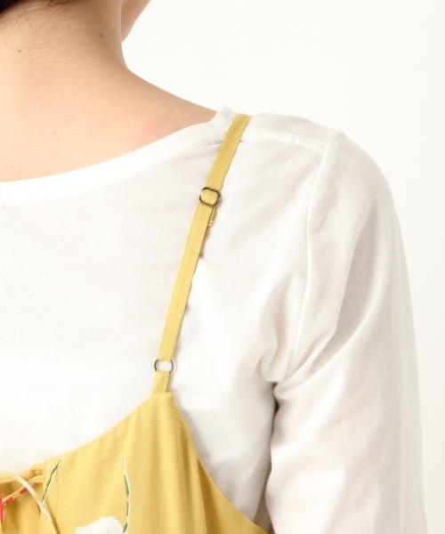 niko and...(ニコアンド)の「オリジナルレトロプリントキャミワンピース(ワンピース・レディース・レッド/ネイビー/マスタード・MEDIUM/LARGE)」の16枚目の写真