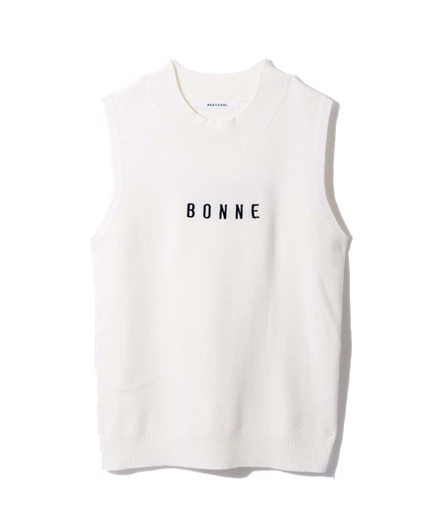 REDYAZEL（レディアゼル）の「ＢＯＮＮＥ　ＪＯＵＲＮＥＥノースリニット（Tシャツ/カットソー・レディース・ネイビー/オフホワイト/オレンジ/グリーン・FREE）」の2枚目の写真