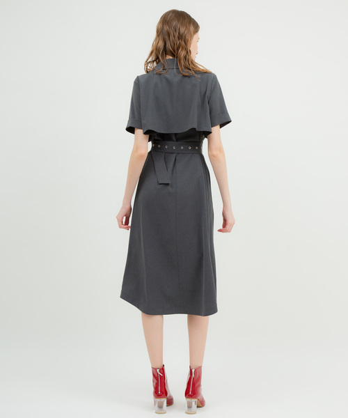 UNITED TOKYO(ユナイテッドトウキョウ)の「ジャケットワンピース(ワンピース・レディース・キャメル/ブラック/ダークグレー・1)」の18枚目の写真