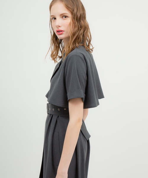 UNITED TOKYO(ユナイテッドトウキョウ)の「ジャケットワンピース(ワンピース・レディース・キャメル/ブラック/ダークグレー・1)」の20枚目の写真