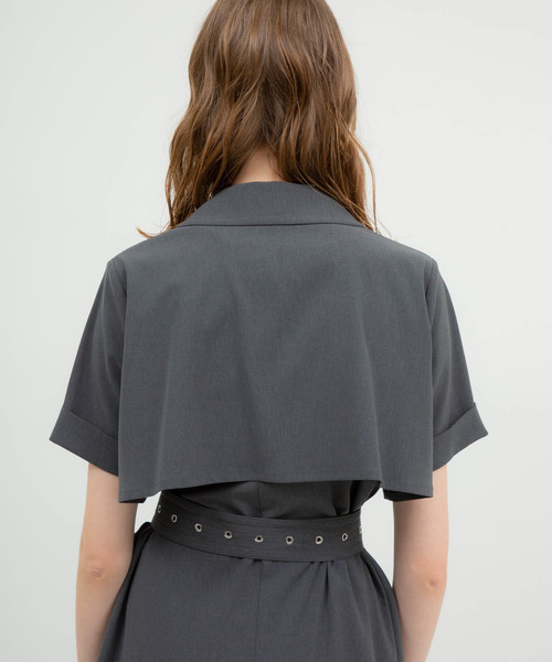 UNITED TOKYO(ユナイテッドトウキョウ)の「ジャケットワンピース(ワンピース・レディース・キャメル/ブラック/ダークグレー・1)」の21枚目の写真