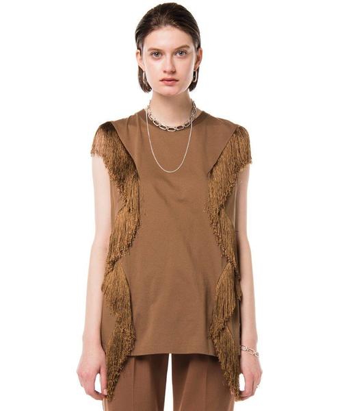 CLANE - クラネ　VOLUME FRINGE LONG TOPS CLANE（クラネ）の「VOLUME FRINGE LONG TOPS（ニット/セーター