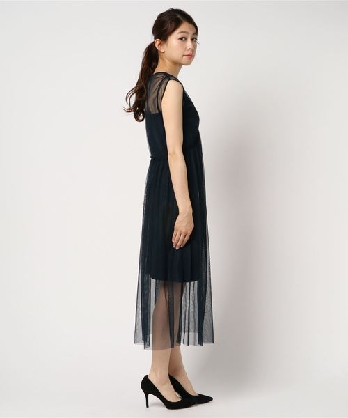 ROBERTO COLLINA(ロベルトコリーナ)の「roberto collina チュール レイヤード ドレス(ワンピース・レディース・ネイビー・S)」の2枚目の写真