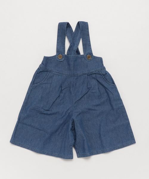 Catherine Cottage（キャサリンコテージ）の「デニムサロペット（サロペット/オーバーオール・キッズ・ネイビー/ブルー・100/110/120/130/140）」の2枚目の写真