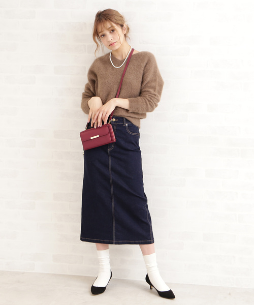 N.(N. Natural Beauty Basic)(エヌエヌナチュラルビューティーベーシック)の「◆ウォレットショルダーバッグ(財布・レディース・ブラック/グレー/ピンク/イエロー・フリ-)」の9枚目の写真