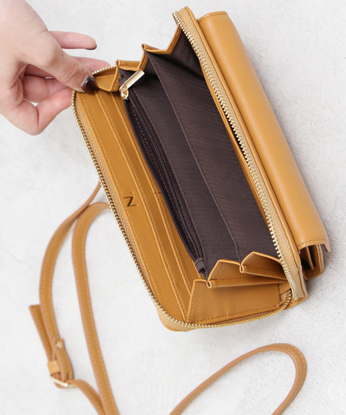 N.(N. Natural Beauty Basic)(エヌエヌナチュラルビューティーベーシック)の「◆ウォレットショルダーバッグ(財布・レディース・ブラック/グレー/ピンク/イエロー・フリ-)」の10枚目の写真
