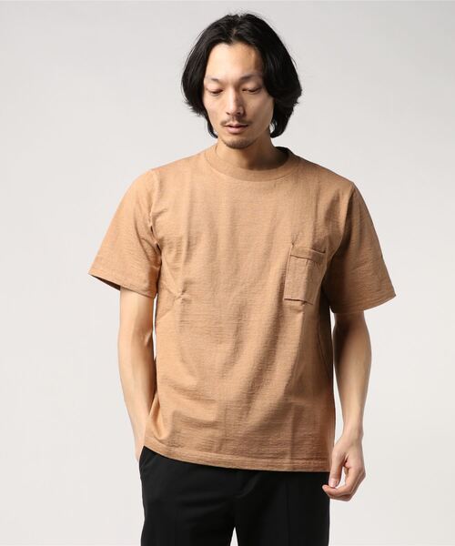 Jackman（ジャックマン）の「Dotsume Pocket T-shirt（Tシャツ/カットソー・メンズ・オフホワイト/ブラック/ヘザーグレー/ブルー系その他/ネイビー/アッシュグレー/グレー系その他/グレイッシュブルー/セージグリーン/ローズ/グレイッシュベージュ/ダークオレンジ/ブラウン/ホワイト系その他/ケリー/フューシャピンク/ライトブラウン/ダークブルー/ブラックミックス/キナリ/マスタード/サックスブルー/ダークグリーン/桜/エメラルド/バイオレット/ライトグレー/ダークブラウン/コーラル/ライトピンク/ブルーパープル/ミント/パープル系その他/スミクロ/クリーム/グリーン系その他/ダークネイビー/グレー系その他3/ライトブルーグレー/オレンジ系その他2/ターコイズブルー/イエロー系その他/ブルー系その他3/アイボリー/グリーン系その他3・SMALL/MEDIUM/LARGE/X-LARGE）」の16枚目の写真