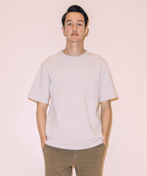 Jackman（ジャックマン）の「Dotsume Pocket T-shirt（Tシャツ/カットソー・メンズ・オフホワイト/ブラック/ヘザーグレー/ブルー系その他/ネイビー/アッシュグレー/グレー系その他/グレイッシュブルー/セージグリーン/ローズ/グレイッシュベージュ/ダークオレンジ/ブラウン/ホワイト系その他/ケリー/フューシャピンク/ライトブラウン/ダークブルー/ブラックミックス/キナリ/マスタード/サックスブルー/ダークグリーン/桜/エメラルド/バイオレット/ライトグレー/ダークブラウン/コーラル/ライトピンク/ブルーパープル/ミント/パープル系その他/スミクロ/クリーム/グリーン系その他/ダークネイビー/グレー系その他3/ライトブルーグレー/オレンジ系その他2/ターコイズブルー/イエロー系その他/ブルー系その他3/アイボリー/グリーン系その他3・SMALL/MEDIUM/LARGE/X-LARGE）」の12枚目の写真