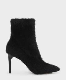ファーリーポインテッドブーツ / FURRY POINTED BOOTS