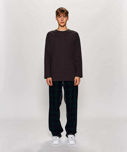MONKEY TIME(モンキータイム)の「<monkey time> 40/2TJK LONG TEE/Tシャツ ◆(Tシャツ/カットソー・メンズ・ダークグレー/ホワイト・LARGE/SMALL/MEDIUM/X-LARGE)」の9枚目の写真