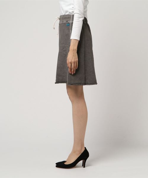 Good On（グッドオン）の「Good On/グッドオン SWEAT SKIRT（スカート・レディース・ブラウン/チャコールグレー・FREE）」の3枚目の写真