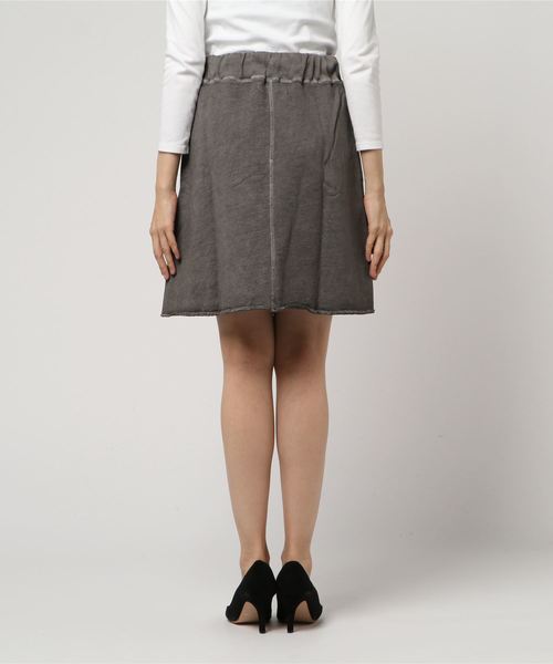 Good On（グッドオン）の「Good On/グッドオン SWEAT SKIRT（スカート・レディース・ブラウン/チャコールグレー・FREE）」の4枚目の写真