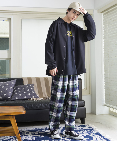 WEGO（ウィゴー）の「WEGO/ストレッチコーチジャケット（ブルゾン・メンズ・ブラック/ブラウン/ワイン・SMALL/MEDIUM/LARGE）」の13枚目の写真