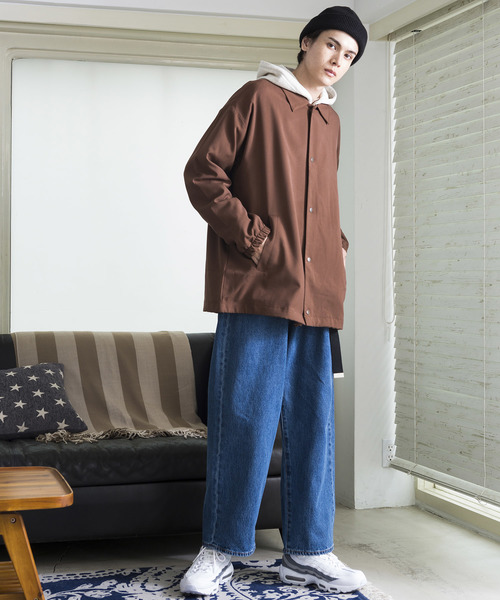 WEGO（ウィゴー）の「WEGO/ストレッチコーチジャケット（ブルゾン・メンズ・ブラック/ブラウン/ワイン・SMALL/MEDIUM/LARGE）」の15枚目の写真