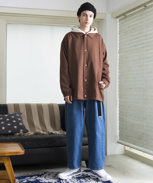 WEGO（ウィゴー）の「WEGO/ストレッチコーチジャケット（ブルゾン・メンズ・ブラック/ブラウン/ワイン・SMALL/MEDIUM/LARGE）」の19枚目の写真