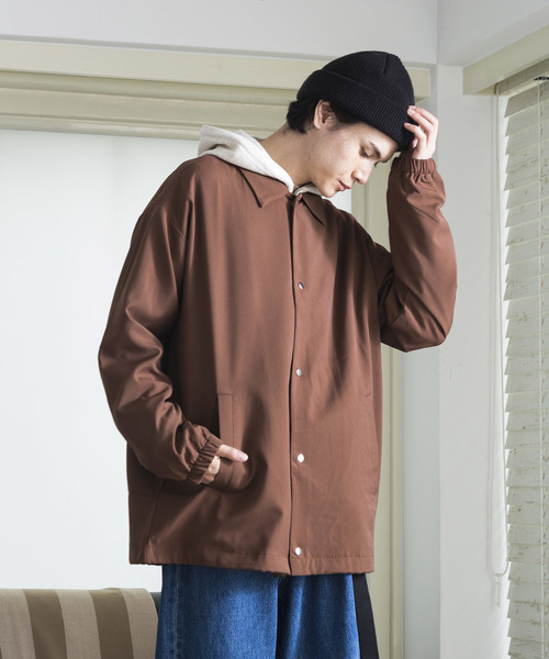 WEGO（ウィゴー）の「WEGO/ストレッチコーチジャケット（ブルゾン・メンズ・ブラック/ブラウン/ワイン・SMALL/MEDIUM/LARGE）」の12枚目の写真