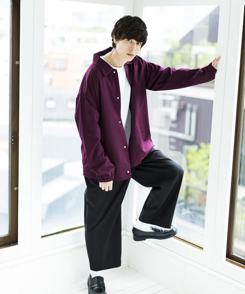 WEGO（ウィゴー）の「WEGO/ストレッチコーチジャケット（ブルゾン・メンズ・ブラック/ブラウン/ワイン・SMALL/MEDIUM/LARGE）」の17枚目の写真