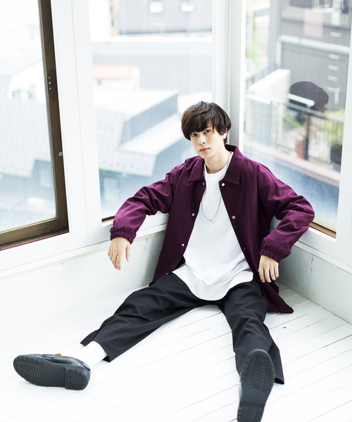 WEGO（ウィゴー）の「WEGO/ストレッチコーチジャケット（ブルゾン・メンズ・ブラック/ブラウン/ワイン・SMALL/MEDIUM/LARGE）」の9枚目の写真