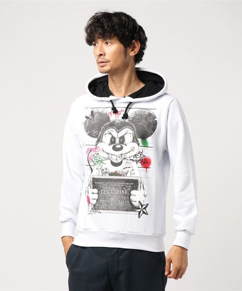 Tract(トラクト)の「MOUSE(パーカー・メンズ・ホワイト・SMALL/MEDIUM/LARGE/X-SMALL/X-LARGE)」の1枚目の写真