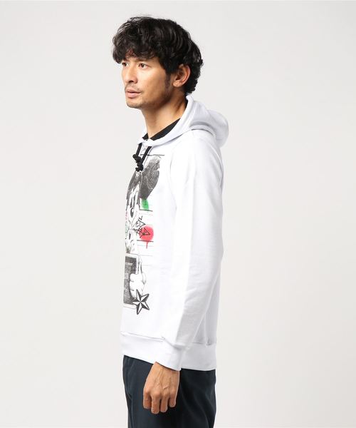 Tract(トラクト)の「MOUSE(パーカー・メンズ・ホワイト・SMALL/MEDIUM/LARGE/X-SMALL/X-LARGE)」の2枚目の写真