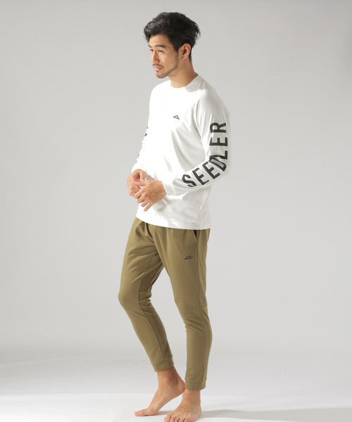 BAYFLOW（ベイフロー）の「[SEEDLER ( シードラー)]ソデプリントロングスリーブT（Tシャツ/カットソー・メンズ・ホワイト/ベージュ/チャコール・SMALL/LARGE/MEDIUM）」の4枚目の写真