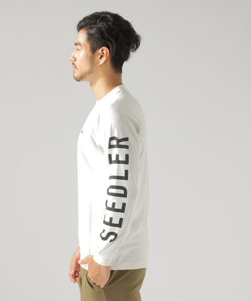 BAYFLOW（ベイフロー）の「[SEEDLER ( シードラー)]ソデプリントロングスリーブT（Tシャツ/カットソー・メンズ・ホワイト/ベージュ/チャコール・SMALL/LARGE/MEDIUM）」の7枚目の写真
