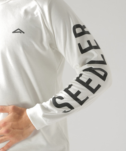 BAYFLOW（ベイフロー）の「[SEEDLER ( シードラー)]ソデプリントロングスリーブT（Tシャツ/カットソー・メンズ・ホワイト/ベージュ/チャコール・SMALL/LARGE/MEDIUM）」の11枚目の写真